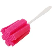 Універсальна губка з довгою ручкою Sponge Cleaning Remiling для миття пляшок і високих склянок, Кухонна убчатая щітка для чищення посуду
