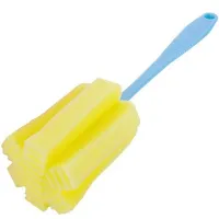Універсальна губка з довгою ручкою Sponge Cleaning Remiling для миття пляшок і високих склянок, Кухонна убчатая щітка для чищення посуду