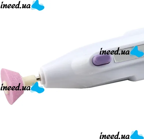 Wireless Manicure and Pedicure Cutter Salon Shaper 5 Nozzles, Manicure Set Nail Grinder Salon Shaper Battery Powered White