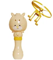 Flying Bubble Generator at the Launch of Bubble Toy with Flying Propeller, Children's Toy Spinner Blowing Soap Bubbles 80ml For Children