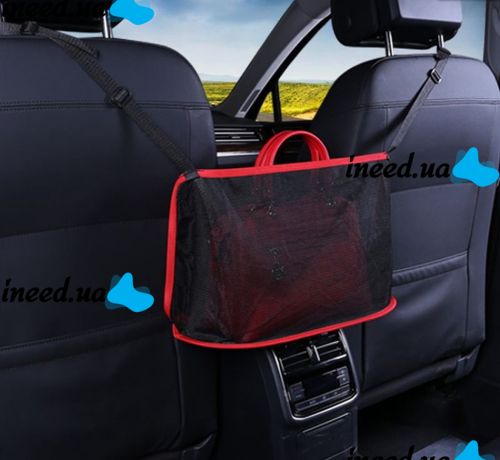 Multifunctional Car Bag Pocket Handbag Holder, Car Organizer in the Car, Animal Limiter Mesh Pocket 40x26 cm