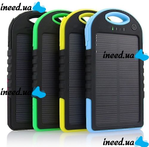 Portable Charger Power Bank Solar Charger 50000 mAh with Led flashlight and carbine on a solar battery, external battery 2, power bank