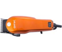 Профессиональная проводная машинка для стрижки волос Gemei GM-1005 4 насадки 15W, Триммер GM1005 с поворотным регулятором длины со съемными насадками