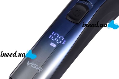 Бездротова акумуляторна машинка VGR V-080 для стрижки волосся, акумуляторний водонепроникний тример бритва для окантовки бороди і вусів V 080