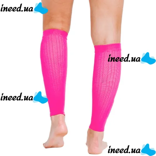 Supportive Compression Leggings Copper Fit Calf Compression Sleeves, Tight-fitting Knee Socks with Calf Fixation, Ankle Support Bandage Pink