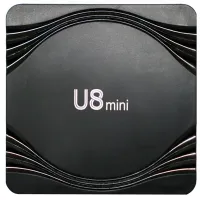 Smart TV Box U8 Mini 4Gb/32GB Android with remote control, 4K Android TV media player with built-in Wi-Fi module for TV Black