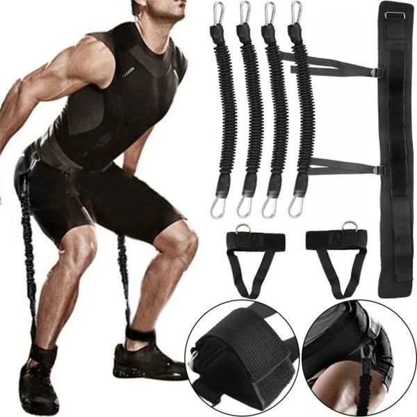 Трубчатый тренажер сопротивления Vertical High Jump Trainer FI-3024 для тренировки вертикальных прыжков эспандер для ног и приседаний для фитнеса