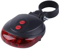 Bailong BL-118 Rear Bicycle Flashlight on the handlebar laser track with mounting, Bicycle flashlight headlight for a battery-powered bicycle with a BL118 fastener