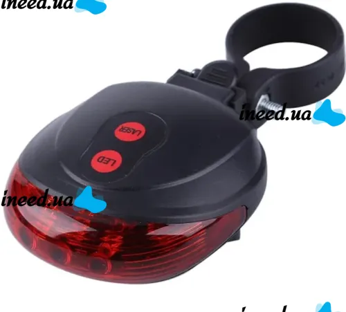 Bailong BL-118 Rear Bicycle Flashlight on the handlebar laser track with mounting, Bicycle flashlight headlight for a battery-powered bicycle with a BL118 fastener