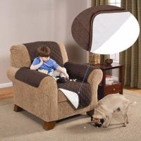 Двостороння накидка чохол на крісло Couch Coat з мікрофібри, захисне двостороннє водонепроникне стьобане покривало для крісла