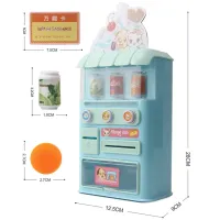Children's Toy Vending Machine with Drinks Vending Machine Drink Voice 8288, Toy Store Play Set with Lighting Effects