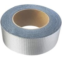 Heavy duty aluminum coated adhesive tape Butyl Self-Adhesive 1.2mm x 5cm x 10m, Aluminum Waterproof Adhesive Foil Scotch 10m Silver