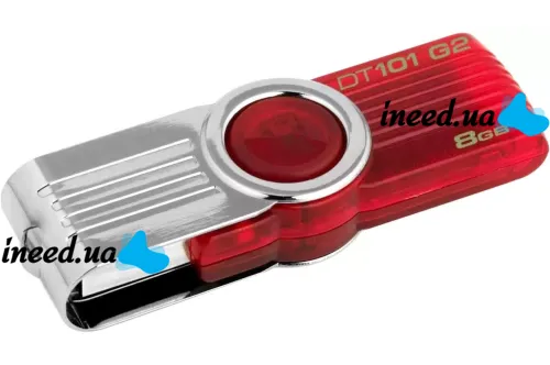USB Flash 8GB флешка Kingston DataTraveler DT101 G2 флеш-накопичувач, карта пам'яті, USB-накопичувач для зберігання документів, фото і відео 8Гб