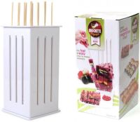 Пристосування для швидкого нанизування шашлику Brochette Express бамбукові шпажки 11 * 11, палички для шашлику, форма для нарізки м'яса, шашличниця
