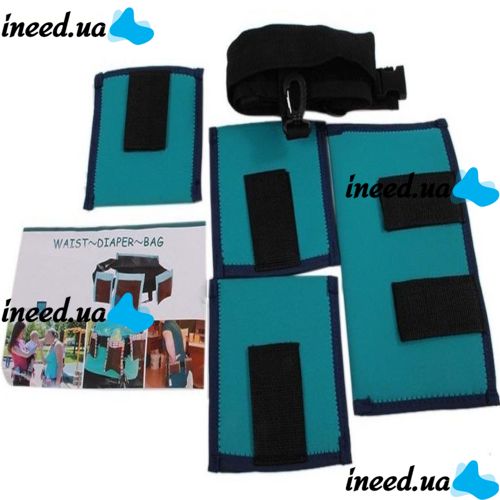 Многофункциональный органайзер на пояс Waist Diaper Bag для мам, поясная сумка с карманами, сумка-органайзер на талию для детских принадлежностей