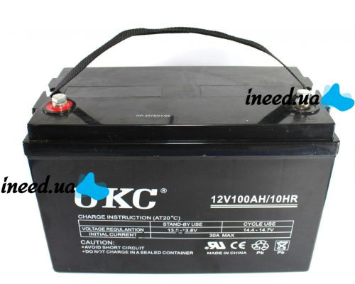 Universal Gel battery GEL UKC 6-CNF-100 12V 100Ah (Rechargeable battery 12V 100Ah)