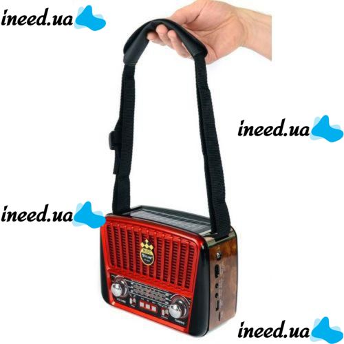 Portable Radio Receiver - MP3 Speaker Golon RX-456S Solar with Solar Panel