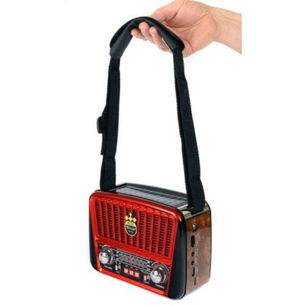 Портативный радио приемник - MP3 колонка Golon RX-456S Solar с солнечной панелью