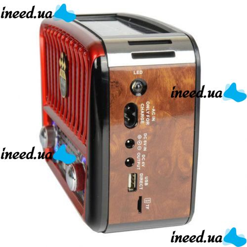 Portable Radio Receiver - MP3 Speaker Golon RX-456S Solar with Solar Panel