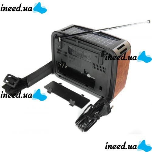 Portable Radio Receiver - MP3 Speaker Golon RX-456S Solar with Solar Panel