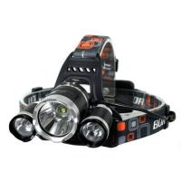 Bailong RJ-3000 T6 3 Led Bailong RJ-3000 T6 3 in 1 LED Triple Cordless RJ3000 Head Mounted Flashlight