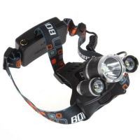 Bailong RJ-3000 T6 3 Led Bailong RJ-3000 T6 3 in 1 LED Triple Cordless RJ3000 Head Mounted Flashlight