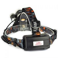 Bailong RJ-3000 T6 3 Led Bailong RJ-3000 T6 3 in 1 LED Triple Cordless RJ3000 Head Mounted Flashlight