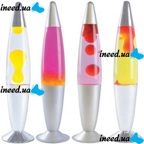 Світильник, нічник Лава лампа з парафіном Magma lamp висота 34см, Green, Yellow, Red, Blue