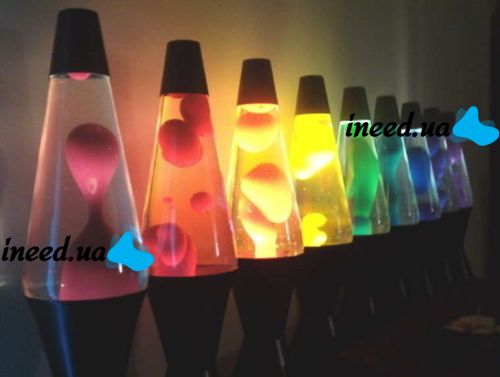 Світильник, нічник Лава лампа з парафіном Magma lamp висота 34см, Green, Yellow, Red, Blue