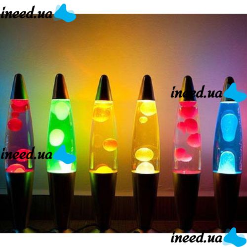 Світильник, нічник Лава лампа з парафіном Magma lamp висота 34см, Green, Yellow, Red, Blue