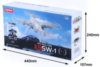 Radio-controlled quadcopter Syma X5SW-1 Black,White HD+ FPV with HD WI-FI camera on the remote control
