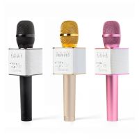 Бездротовий мікрофон для караоке Tuxun Q9 Black, Pink, Gold з чохлом