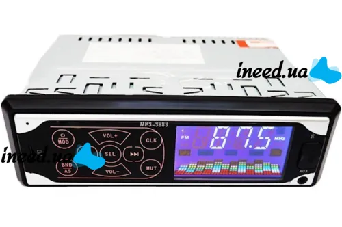 Car stereo ISO Pioneer MP3-3883 car stereo with touch buttons
