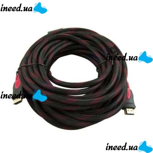 Усиленный кабель GBX Hdmi to Hdmi 30м 1080p в обмотке на Hdmi-Hdmi 30 метров