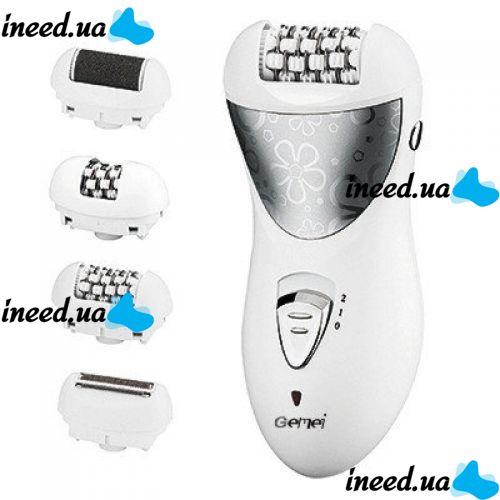 Епілятор GEMEI GM-3061 4 в 1 з бритвеною насадкою