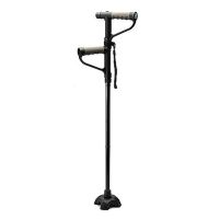 Folding Cane with Flashlight Second Handle EZ Up Cane