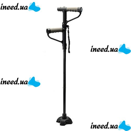 Folding Cane with Flashlight Second Handle EZ Up Cane