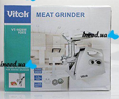 Електрична М'ясорубка Vitek VT-1628w Forte 2500W