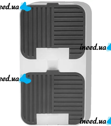 Wall-mounted Soap Organizer Flip Lid Drain Soap Box with 2 compartments with hinged lids, Double Hinged soap Dish with drain to the bathroom wall