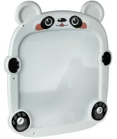 Детский двухсторонний мольберт Happy BLB-Toys FBP1 набор для рисования маркером и мелом, магнитная доска с табуретом для творчества от 3-х лет Серая