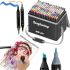 Touch Raven TR-262 Colors Professional Set of double-sided Sketch Markers for alcohol-based Drawing, Markers 262 pcs