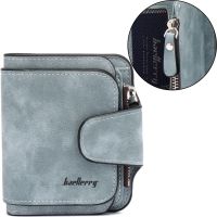 Women's suede wallet Baellerry Forever Mini N 2346 Blue Jeans women's mini purse with 10 compartments for bills and small change 10.5X11.5 cm Blue