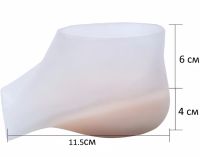 Silicone half insoles Fastlaces ZGD-4 for heel to increase height 4 cm, Gel insoles overlays supinator silicone socks