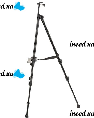 Напольная телескопическая тренога мольберт Brushme M01 55-167 см для рисования картин Регулируемый настольный штатив для холста MAALEO 23669 с чехлом