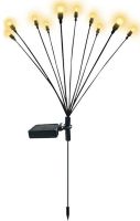 Вуличний садовий світильник Solar Sunari Lamp FLS-89 Світлячок 10 LED на сонячній батареї теплий білий, Ландшафтний ліхтар 72 см для саду