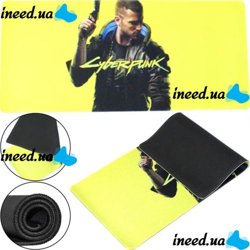 Gaming computer mouse pad Cyberpunk 700-1 70x30x0.3 cm, Cyberpunk Gaming Surface for Computer Mouse 96459