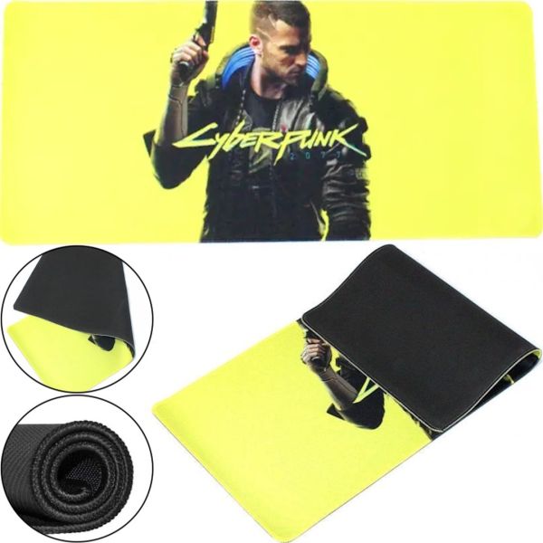 Игровой компьютерный коврик для мышки Gaming mouse pad Cyberpunk 700-1 70x30x0.3 см, Игровая поверхность Киберпанк для компьютерной мыши 96459