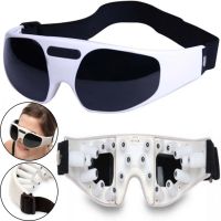 Magnetically Acupuncture Eye Massager Healthy Eyes Massager KL-218, Massage glasses for the eye area 22 massage fingers, battery Operated White