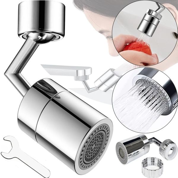 Универсальная поворотная насадка на кран Water Mixer S1820 для экономии воды, Аэратор экономитель на смеситель с поворотом 720 2 режима регулировки
