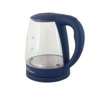 Domotec MS-8211 Blue 2200W 2.2L Glass electric kettle, electric kettle with RGB color backlight
